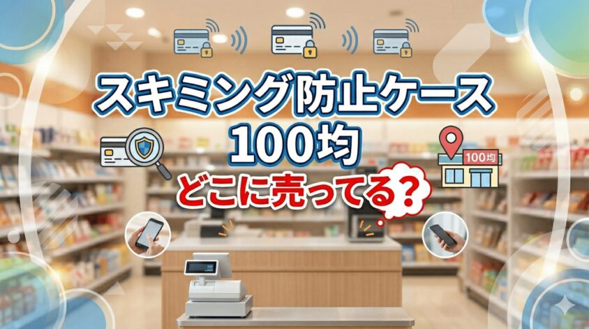 スキミング防止カードケースは100均のどこで売ってる？売り場で見つからない時の対処法