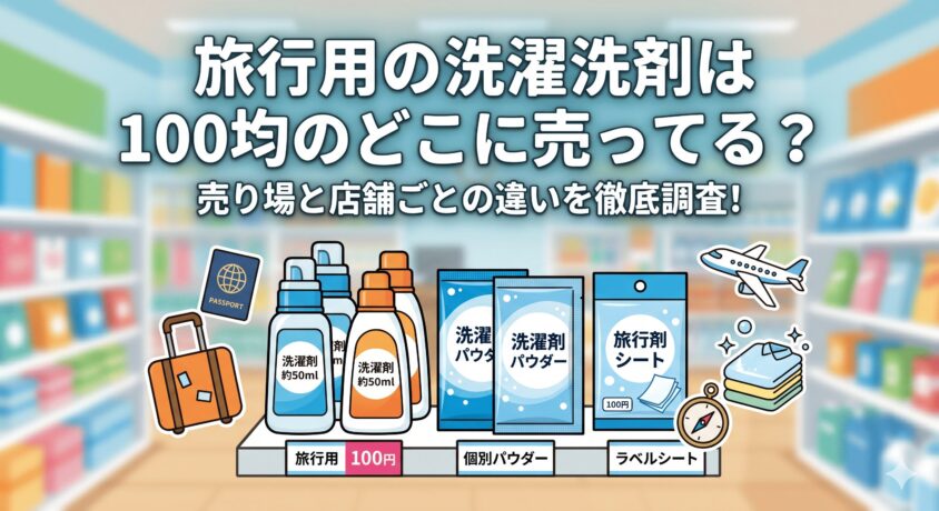 旅行の洗濯洗剤は100均のどこで売ってる？ダイソーやセリアのおすすめを紹介