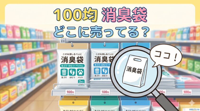 100均の消臭袋はどこで買える？ダイソーやセリアの違いを徹底調査
