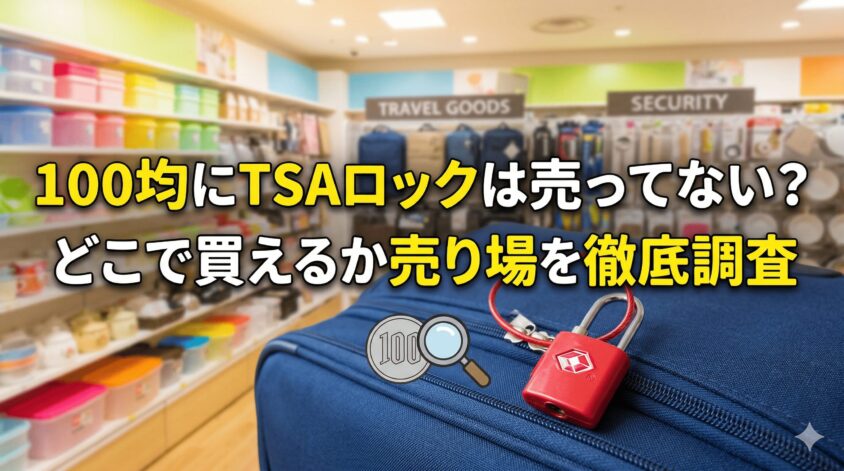 100均にTSAロックはない？代用品や確実に買えるお店を調べてみた