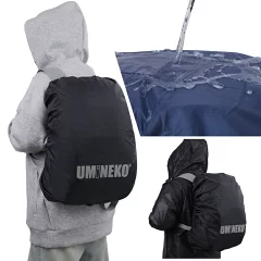 Mサイズ 40L対応 ブラック 反射材有り パワーレインシェル リュックカバー