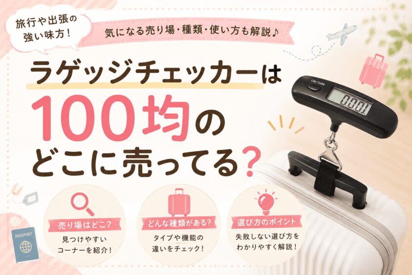 ラゲッジチェッカーは100均のどこに売ってる？売り場と取扱店舗を徹底調査